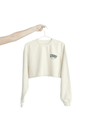 Varsity Club Cropped Crewneck