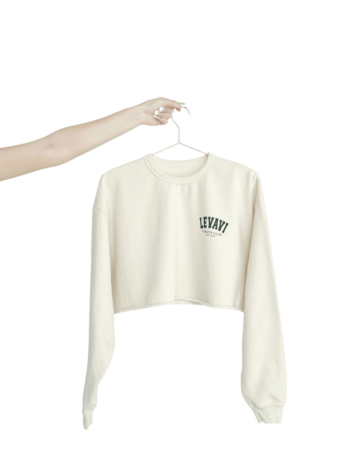 Varsity Club Cropped Crewneck