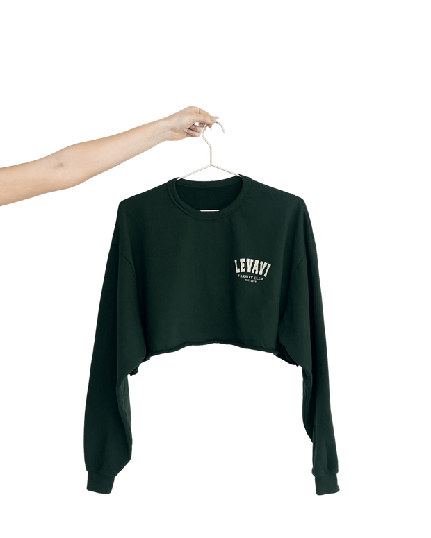 Varsity Club Cropped Crewneck