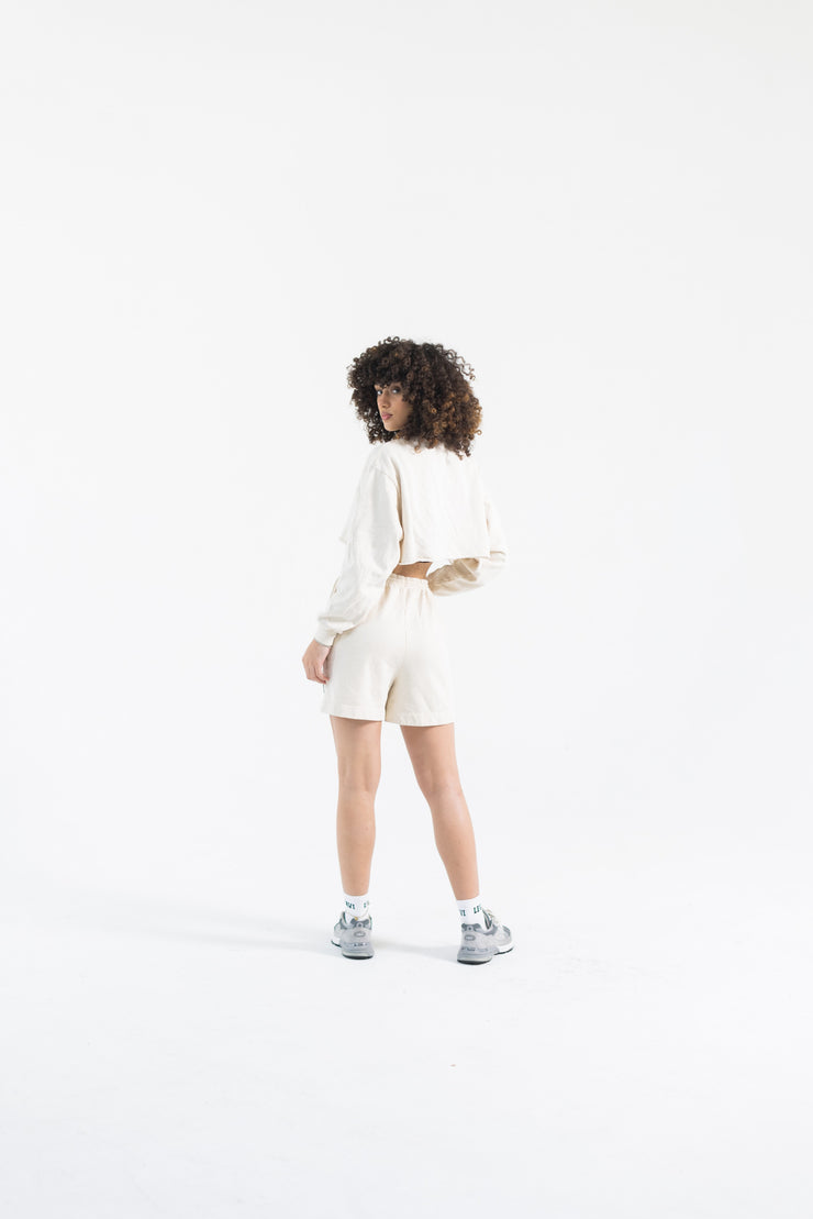 Varsity Club Cropped Crewneck