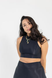 Varsity Club RIbbed Crop Top