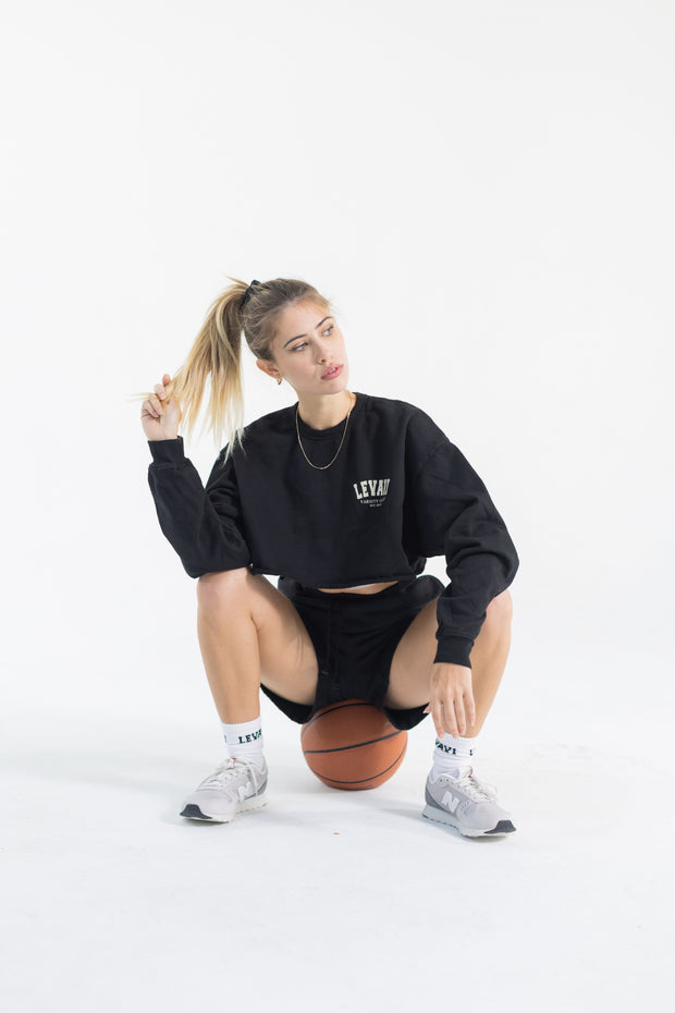 Varsity Club Cropped Crewneck